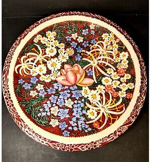1921.  Genuine Vintage Vernon Kilns Lei Lani Plate Don Blanding Aloha Hawaiian